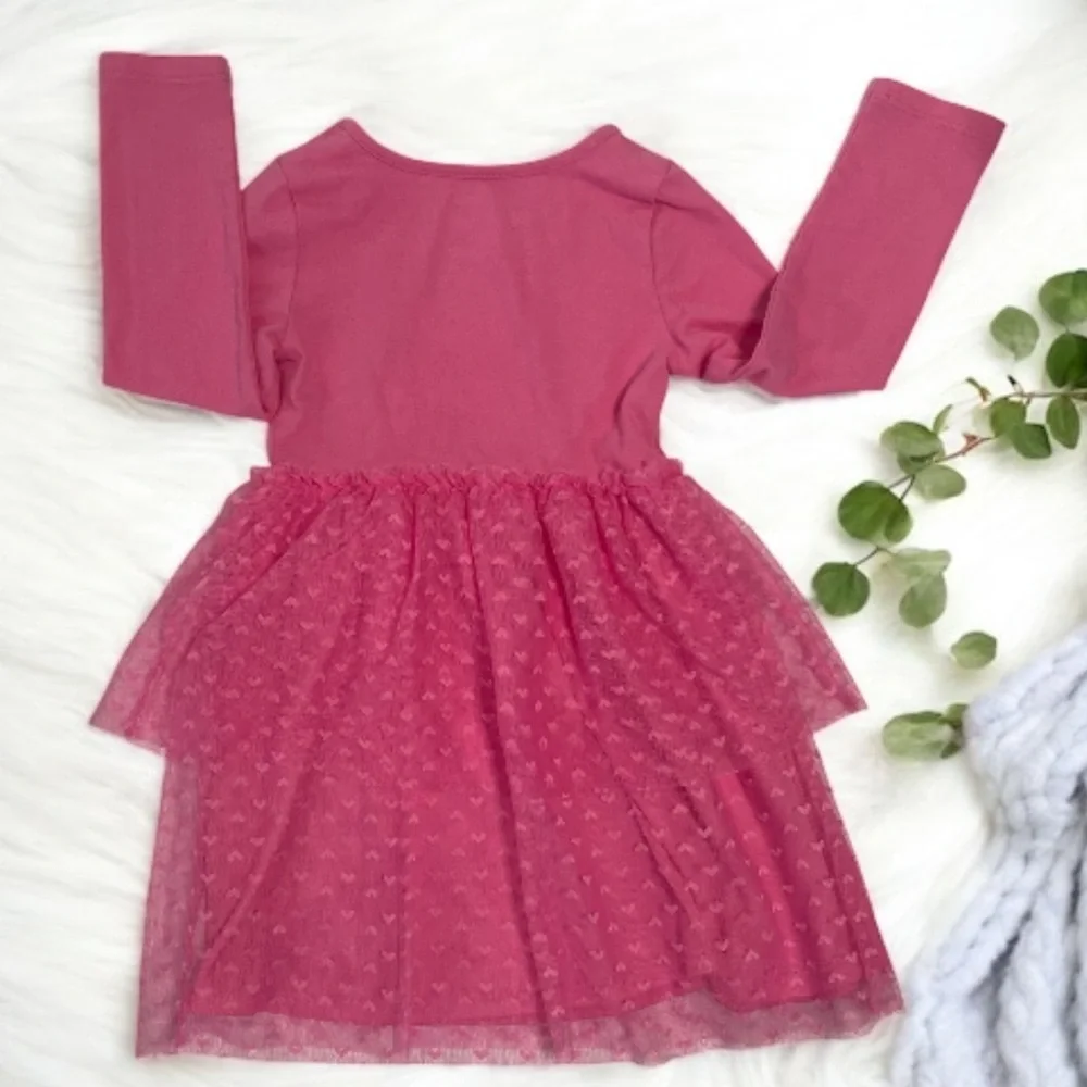 Disney Minnie Mouse Pink Long Sleeve Dress
